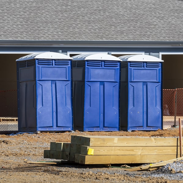 are there any restrictions on where i can place the portable restrooms during my rental period in Snowshoe West Virginia